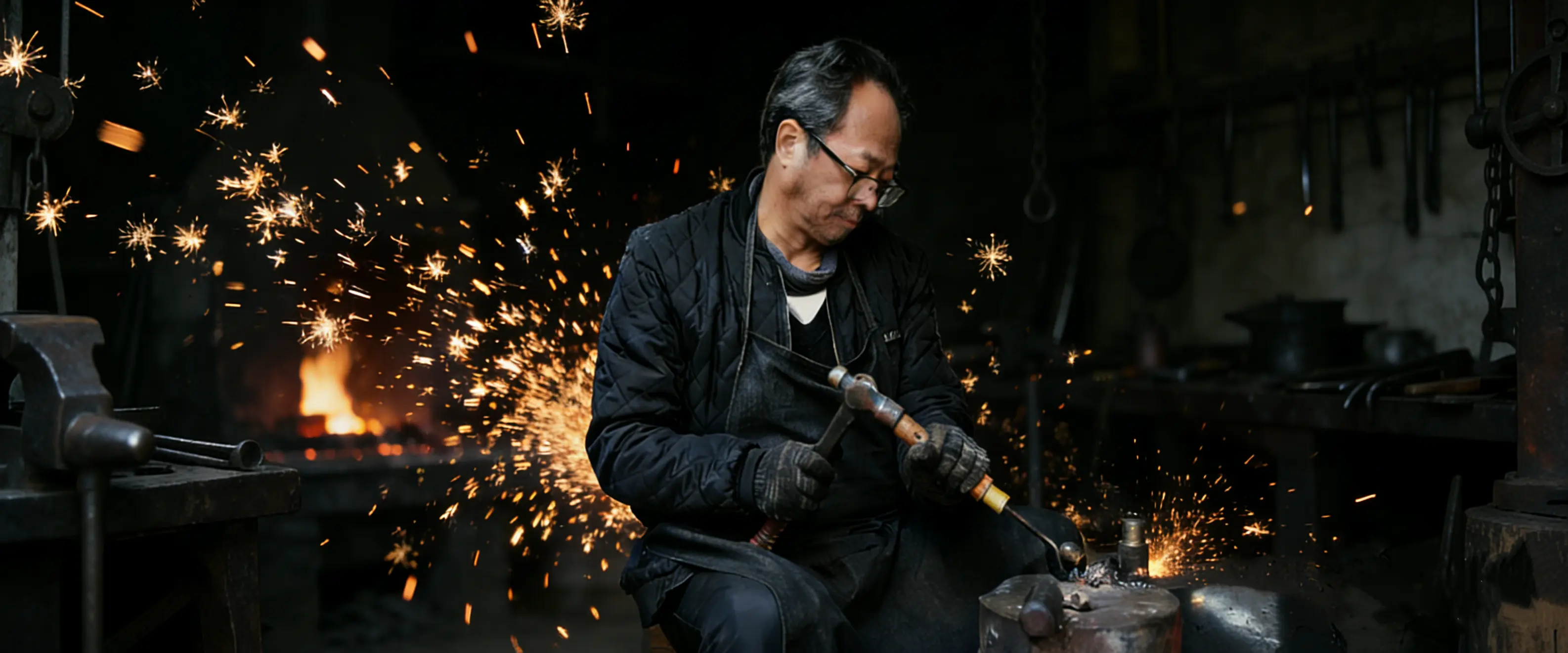 张锅匠品牌故事_广安非遗手工铁锅工坊